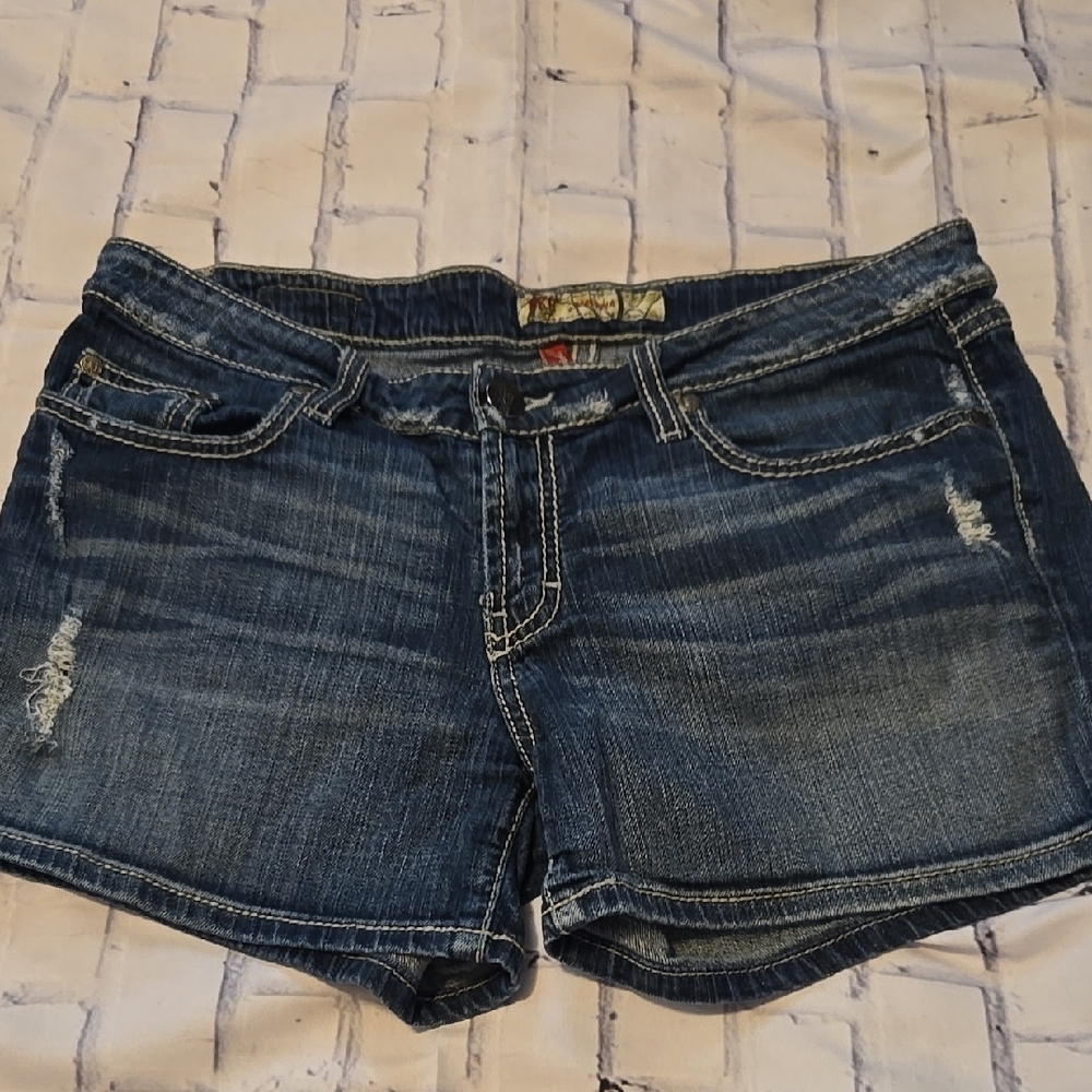 BKE Dark Blue Denim Jean Shorts